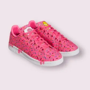 ADIDAS The Simpsons x Stan Smith J 'Donut Sprinkles Shoes Sneakers Kid's size 13