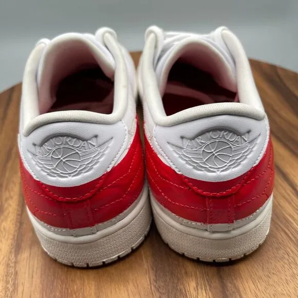 Air Jordan 1 Shoes Mens Size 13 Centre Court White University Red Sneakers