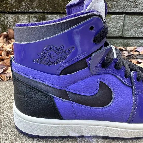 Air Jordan 1 Zoom CMFT Court Purple Patent Shoes CT0979-505 Women's Size 6 US