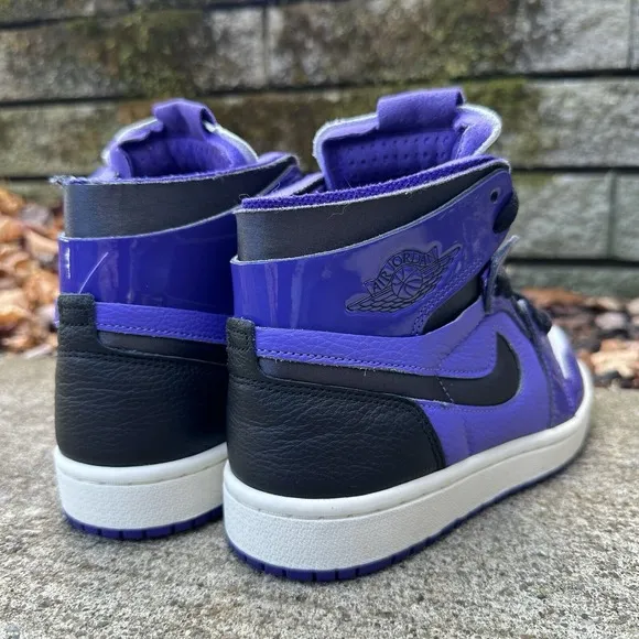 Air Jordan 1 Zoom CMFT Court Purple Patent Shoes CT0979-505 Women's Size 6 US
