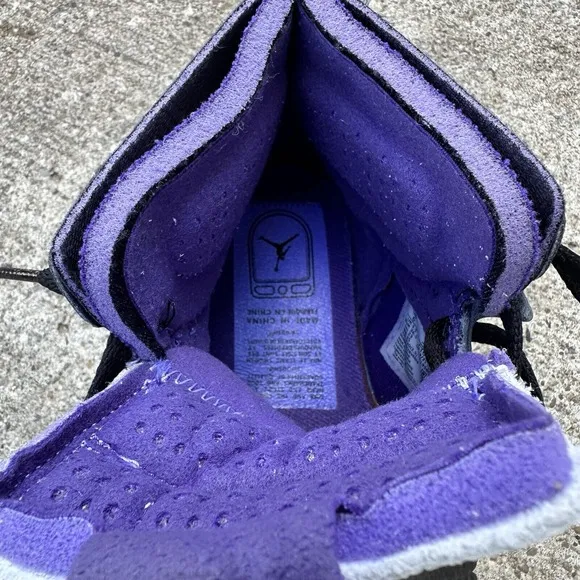 Air Jordan 1 Zoom CMFT Court Purple Patent Shoes CT0979-505 Women's Size 6 US