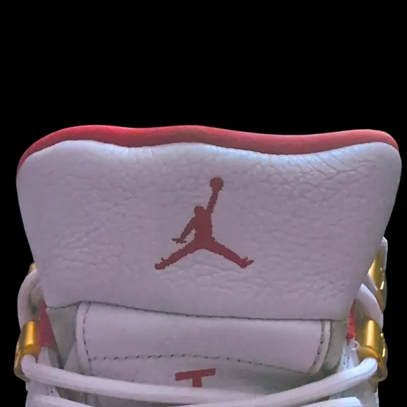 Air Jordan 12 Retro FIBA World Cup White, Red &amp; Gold Men's Sz 10.5 US Sneakers