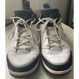 Air Jordan 23 Basketball Shoes US 12 White Black Blue Leather Mens Sneakers