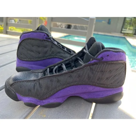 Air Jordan Men 13 Retro Court Purple Black Sneaker Size 11