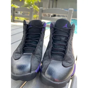 Air Jordan Men 13 Retro Court Purple Black Sneaker Size 11