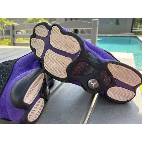 Air Jordan Men 13 Retro Court Purple Black Sneaker Size 11