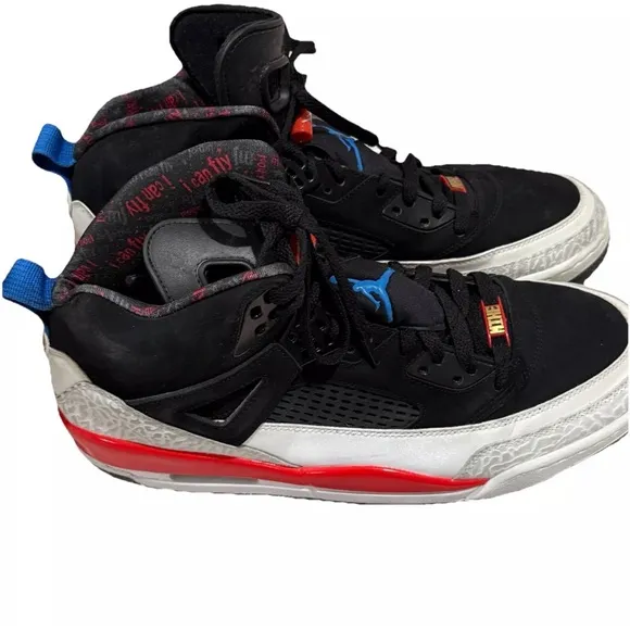 Air Jordan Nike Spizike Black Varsity Red Cement Gray 315371 Snekaers 14 US