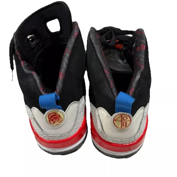 Air Jordan Nike Spizike Black Varsity Red Cement Gray 315371 Snekaers 14 US
