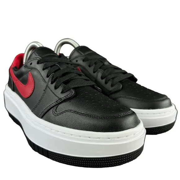 Air Jordan Women's 1 Elevate Low Black Gym Red White Shoes DH7004-061 Sizes 7-9