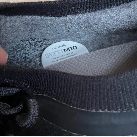 allbirds | Men's Trail Runners SWT Sneakers black/charcoal | Size 10