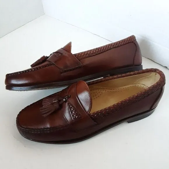 Allen Edmonds Men's 9C Loafer Tassel Leather Shoes
