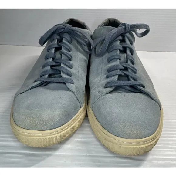 Allen Edmonds Men’s Canal Court Low Top Sneakers Suede Lace Up Shoes Blue Sz 9.5