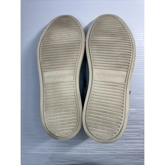 Allen Edmonds Men’s Canal Court Low Top Sneakers Suede Lace Up Shoes Blue Sz 9.5
