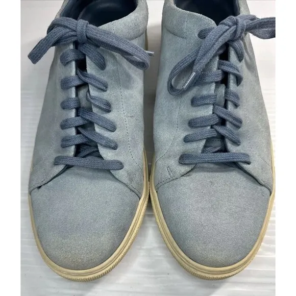 Allen Edmonds Men’s Canal Court Low Top Sneakers Suede Lace Up Shoes Blue Sz 9.5