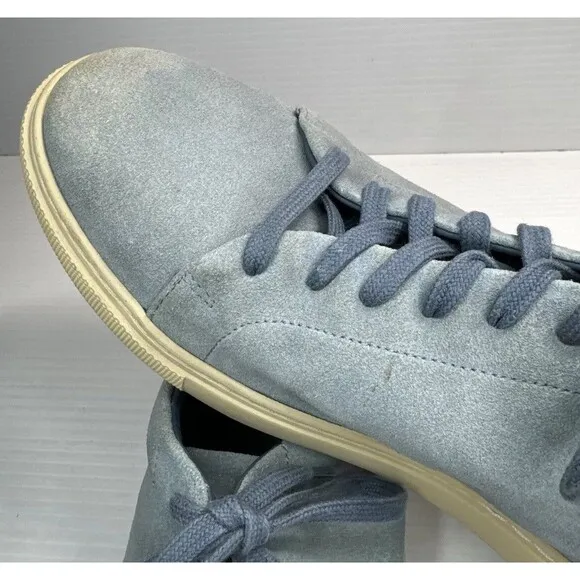 Allen Edmonds Men’s Canal Court Low Top Sneakers Suede Lace Up Shoes Blue Sz 9.5
