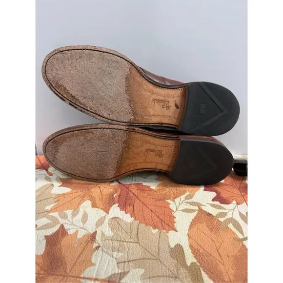 Allen Edmonds Randolph Men's Size 11 B Brown Leather Penny Loafers Bench Welt