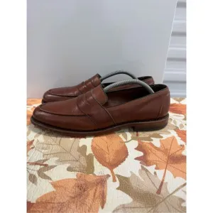 Allen Edmonds Randolph Men's Size 11 B Brown Leather Penny Loafers Bench Welt