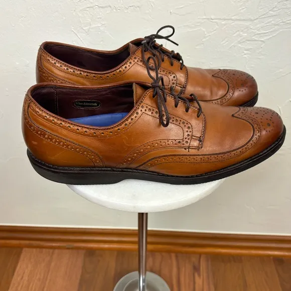 ALLEN EDMONDS‎ Road Warrior Lax Derby Leather Shoes Men's Brown Dress Oxford 12