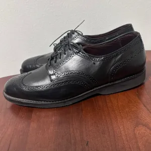 Allen Edmonds Road Warriors Black Leather Wingtip Oxford Shoes Men's 14 D