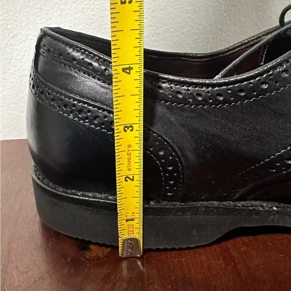 Allen Edmonds Road Warriors Black Leather Wingtip Oxford Shoes Men's 14 D