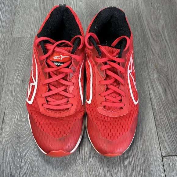 Alpinestars Adult's Meta Road Shoes Red/White Size 8.5- 482-70112-USED