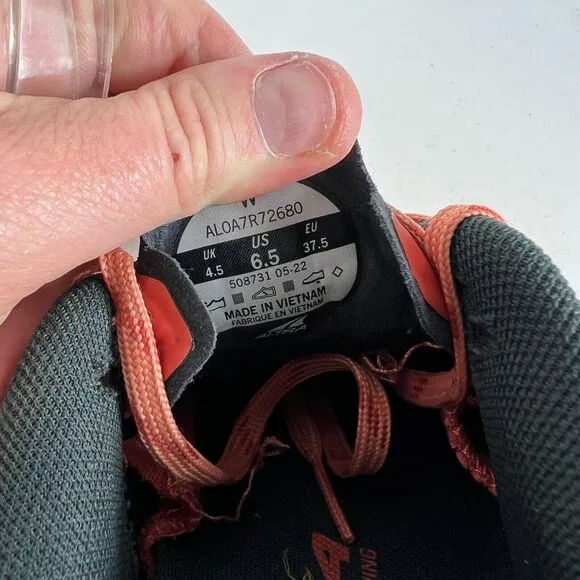 Altra Outroad Sneaker Women's 6.5 Red Orange Trail Running Shoes AL0A7R72680