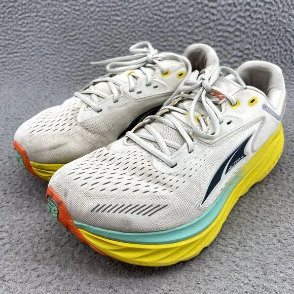 Altra Via Olympus Road Running Shoes Mens 11.5 Gray Yellow Trail Sportswear Walk