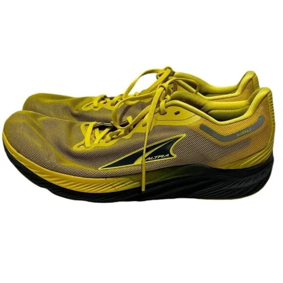 ALTRA Men's AL0A7R6Y Rivera 3 Road Running Shoe, Gray/Yellow - size 10.5