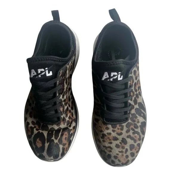 APL Phantom Size 8 38.5 Vegan Pony Hair Animal Print Running Shoes Trainers Gym