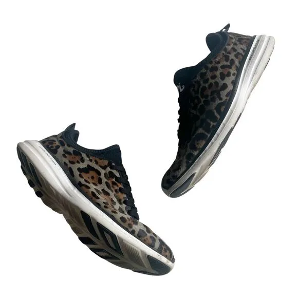 APL Phantom Size 8 38.5 Vegan Pony Hair Animal Print Running Shoes Trainers Gym