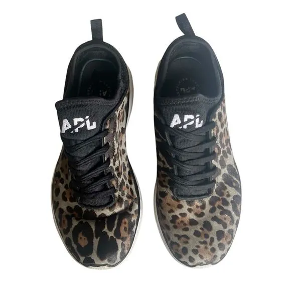 APL Phantom Size 8 38.5 Vegan Pony Hair Animal Print Running Shoes Trainers Gym