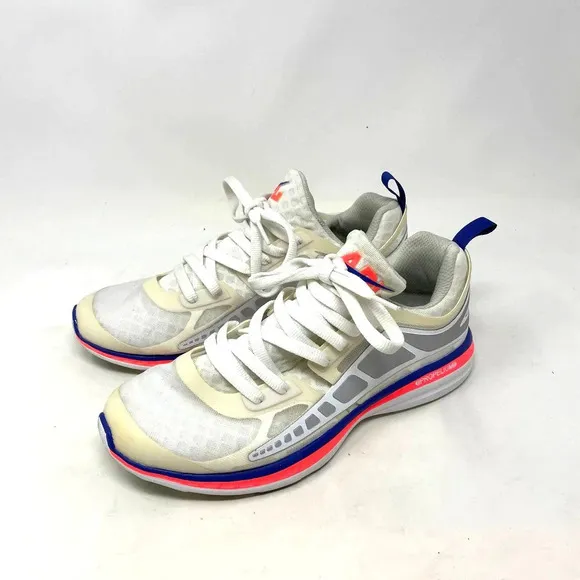 APL Prism Sneakers Shoes Running Gym Workout Lace-Up Neon White Blue Size US 9.5
