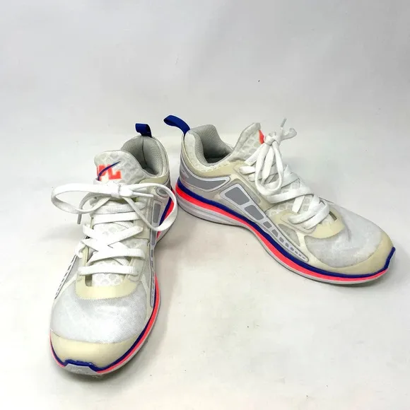 APL Prism Sneakers Shoes Running Gym Workout Lace-Up Neon White Blue Size US 9.5