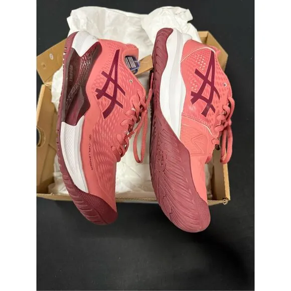 Asics Gel Challenger 14 Court Shoes Sneakers 7 Light Garnet Antique Red