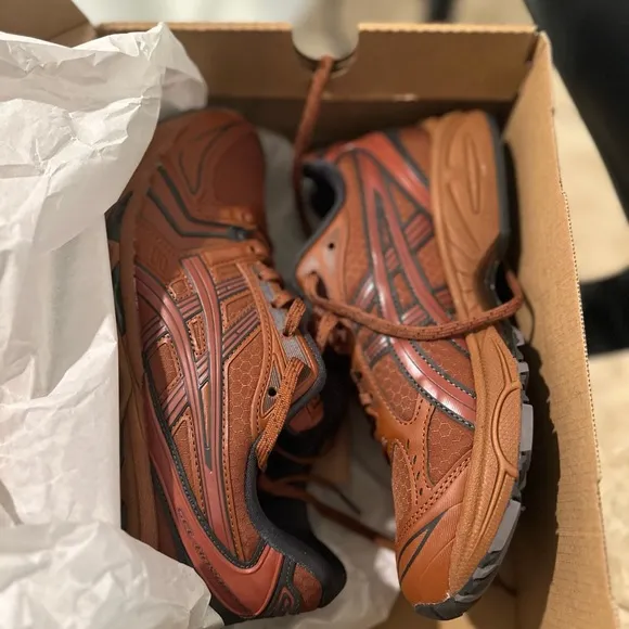 Asics Gel-Kayano 14 Brown Gray Athletic Shoes