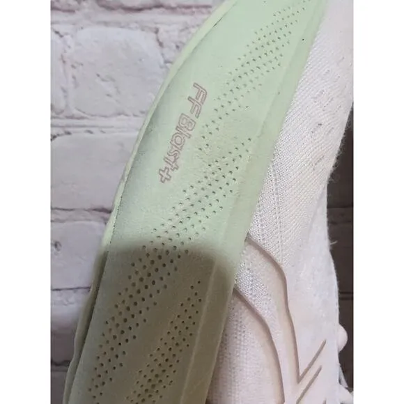 Asics Gel-Nimbus 25 Womens 12 Shoes Cream Fawn Road Race Trainer Running Support