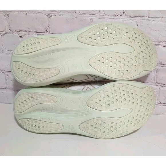 Asics Gel-Nimbus 25 Womens 12 Shoes Cream Fawn Road Race Trainer Running Support