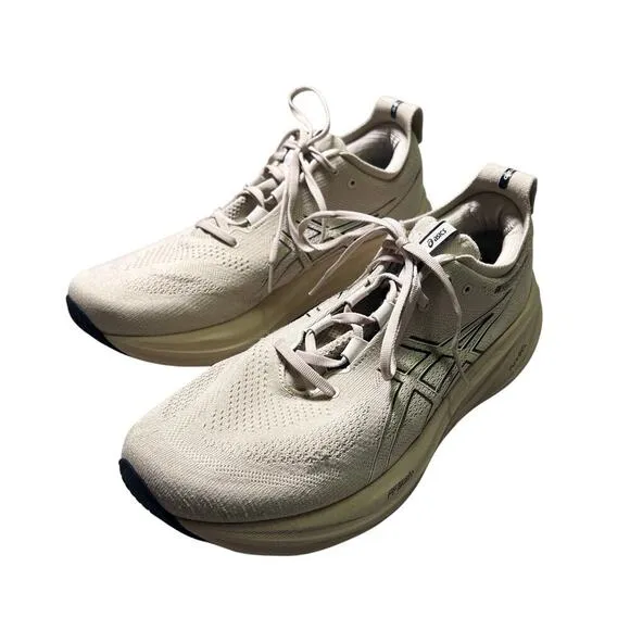 ASICS Gel Nimbus 26 Shoes Mens Size 13 Feather Grey/Black Comfort Sneakers