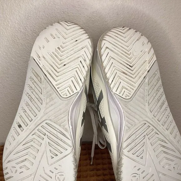 Asics Gel Resolution 8 Tennis Court Shoes Mens Sz 12.5 White Pickleball 1041A079