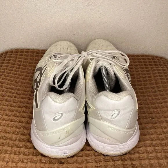 Asics Gel Resolution 8 Tennis Court Shoes Mens Sz 12.5 White Pickleball 1041A079