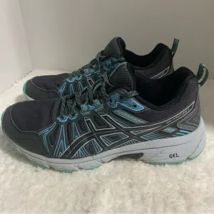 Asics Gel Venture 7‎ Blue Trail Running Shoes, Women's Size 8 EUR 38.5 Wide