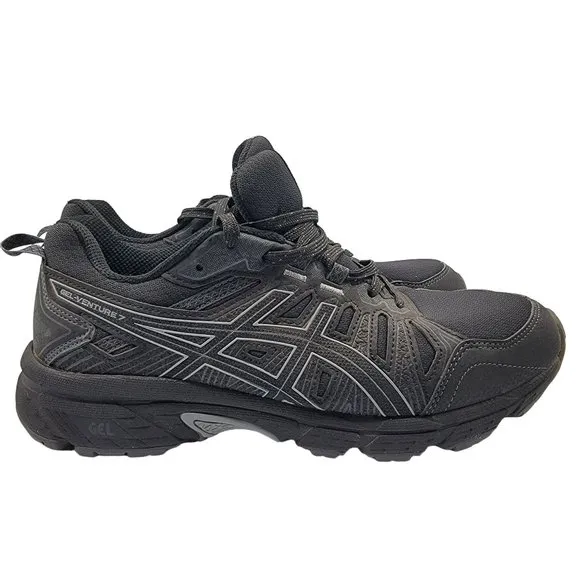 Asics Gel Venture 7 Mens 8 Trail Running Athletic Shoes Black - 1011A560