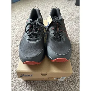ASICS Gel Venture 9 Running Shoes Men 12 Extra Wide Graphite Gray Red Trail Mesh