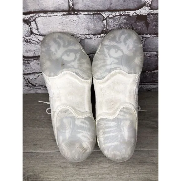 ASICS JB Elite White Synthetic Suede Gold Lace Wrestling Boxing Shoes Men 10M US