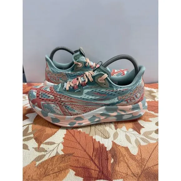 ASICS Noosa Tri 15 Pure Aqua Pale Apricot Women's Running Shoes Size 8