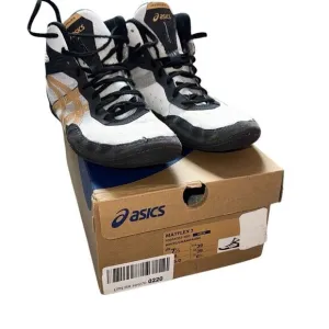 ASICS Shoes Mens sz 7.5, Matflex 7 Wrestling White Champagne footwear gym shoes