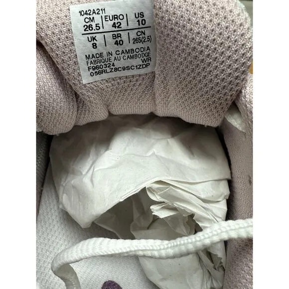 asics tennis shoes GEL-GAME 9 1042A211 Rady white/dusty mauve Size 10