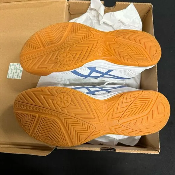 Asics Upcourt 5 White Denim Blue Court Shoes Sneakers 10.5