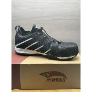 Avenger Hydro Black Athletic Safety Composite Toe Work Shoes A1035 Men’s 9