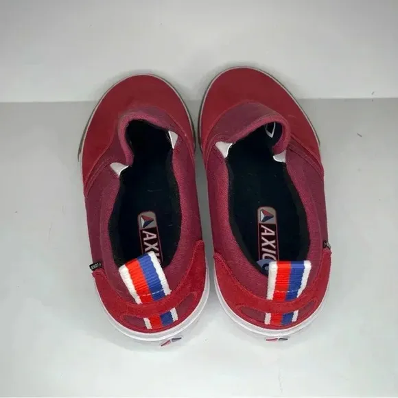 Axion Footwear Rue Slip On Mens RU002 Skate Shoes Red Size 8 1/2